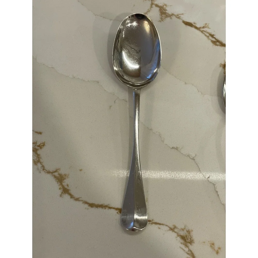 Queen Anne Williamsburg Stieff Sterling Silver Serving Spoon 7 7/8